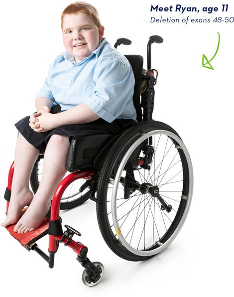 Meet Ryan, age 11, deletion of exons 48-50
