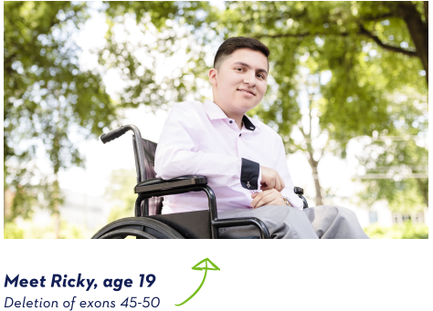 Meet Ricky, age 19, deletion of exons 45-50