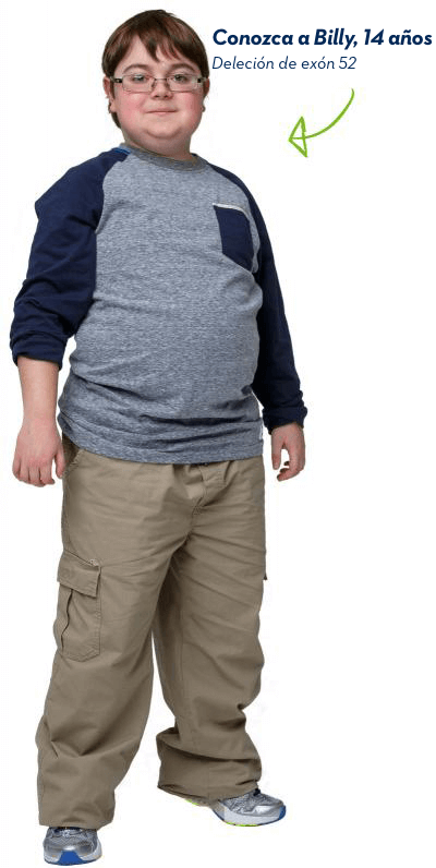 Conozca a Billy,14 años, Deleción de exón 52